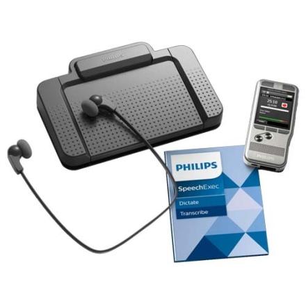 Philips DPM6700 Dictation and Transcription Kit with DPM6000 Pocket Memo Voice Recorder and free docking station